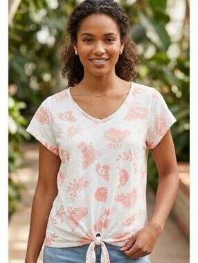 The Sweatshirt Project by French Laundry Tropical Slub Knit Tee
